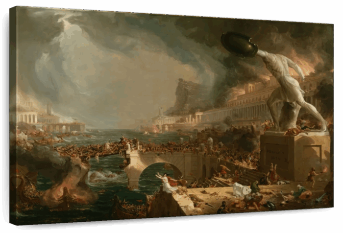 The Course Of Empire - Destruction Wall Art