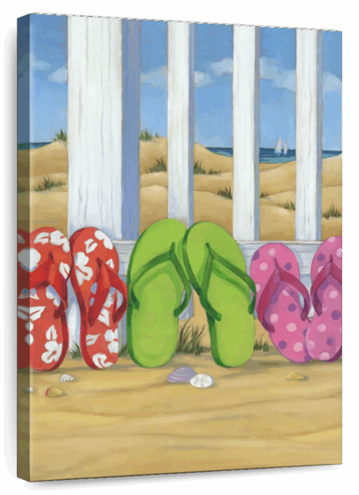 Flip Flop Beach Wall Art