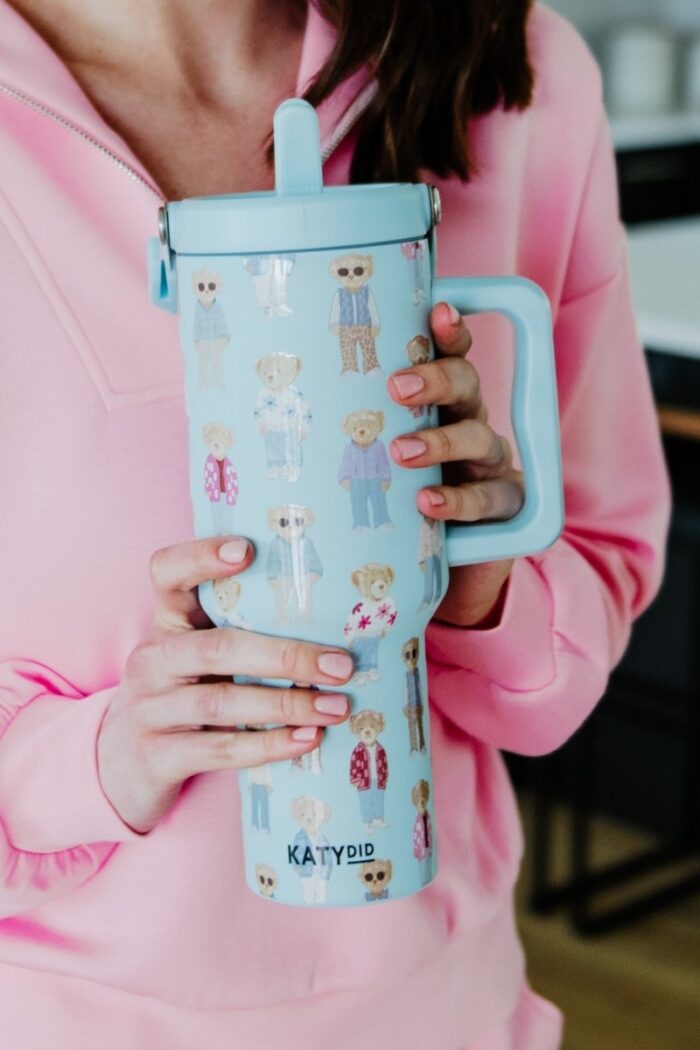 Fall Bears 38 Oz Tumbler with Lid Handle - Image 2
