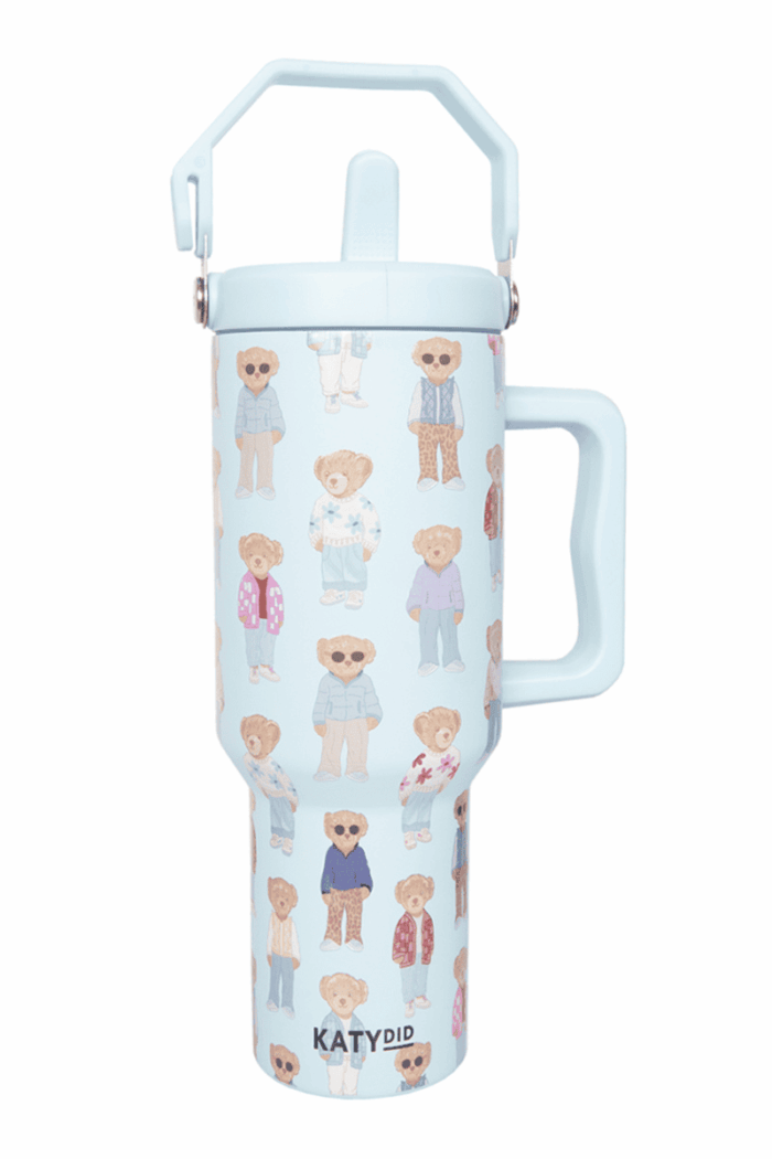 Fall Bears 38 Oz Tumbler with Lid Handle - Image 4