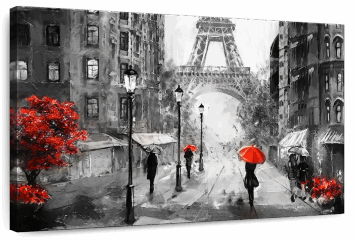 Paris Rainy Day Wall Art